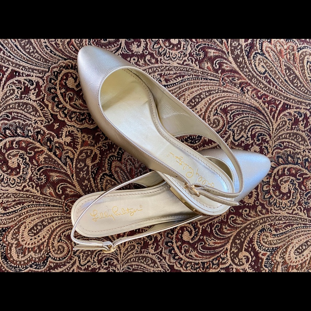 Lilly Pulitzer Ella Slingback Flat Shoes